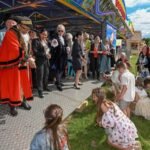 The opening of Midsummer Fair by the mayor of Cambridge, Cllr Baiju Thittala